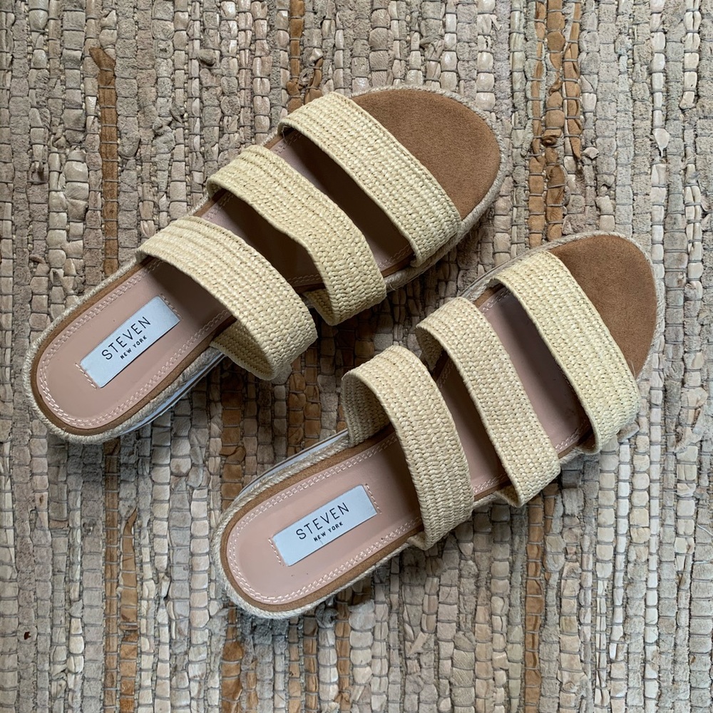 Lancey Natural Multi Strap Slide Sandal - Picture 4 of 8